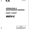 Kawasaki Wheel Loader 80ZV 2 Operation Maintenance Shop Parts Manuals EN JP