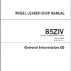 Kawasaki Wheel Loader 85ZA Shop Parts Manuals EN JP 1