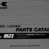 Kawasaki Wheel Loader 85ZII Operation Maintenance Shop Parts Manuals EN JP 1