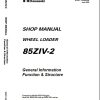 Kawasaki Wheel Loader 85ZIV 2 Operation Maintenance Shop Parts Manuals EN JP 2