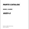 Kawasaki Wheel Loader 85ZV 2 Operation Maintenance Shop Parts Manuals EN JP 1