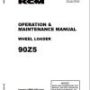 Kawasaki Wheel Loader 90Z5 Operation Maintenance Shop Parts Manuals EN JP