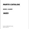 Kawasaki Wheel Loader 90Z5 Operation Maintenance Shop Parts Manuals EN JP 1