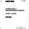 Kawasaki Wheel Loader 90Z6 Operation Maintenance Shop Parts Manuals EN JP
