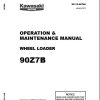 Kawasaki Wheel Loader 90Z7 90Z7B Operation Maintenance Shop Parts Manuals EN JP