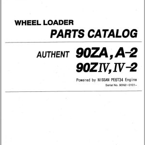 Kawasaki Wheel Loader 90ZA Shop Parts Manuals EN JP