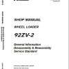 Kawasaki Wheel Loader 92ZV 2 Operation Maintenance Shop Parts Manuals EN JP 2
