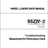 Kawasaki Wheel Loader 95ZIV 2 Operation Maintenance Shop Manuals 1