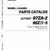 Kawasaki Wheel Loader 97ZA 2 Parts Manual EN JP