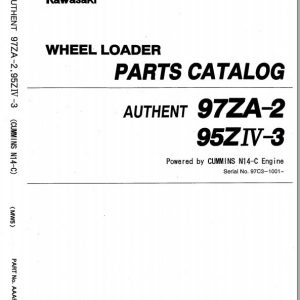 Kawasaki Wheel Loader 97ZA 2 Parts Manual EN JP