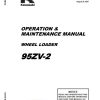 Kawasaki Wheel Loader 97ZV 2 Operation Maintenance Shop Parts Manuals EN JP
