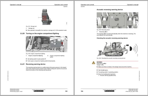 Liebherr Crawler Dozer PR746 Operating Manual 93517580 2021 1