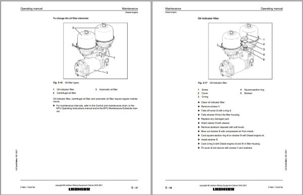 Liebherr Hydraulic Excavators P9150E Operating Manual 12273600 2021