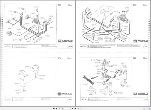 Merlo Telehandlers P40.17 Spare Parts List 2