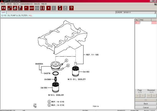 Mitsubishi MMC ASA 03.2024 General Europe USA Japan Spare Parts Catalog 1