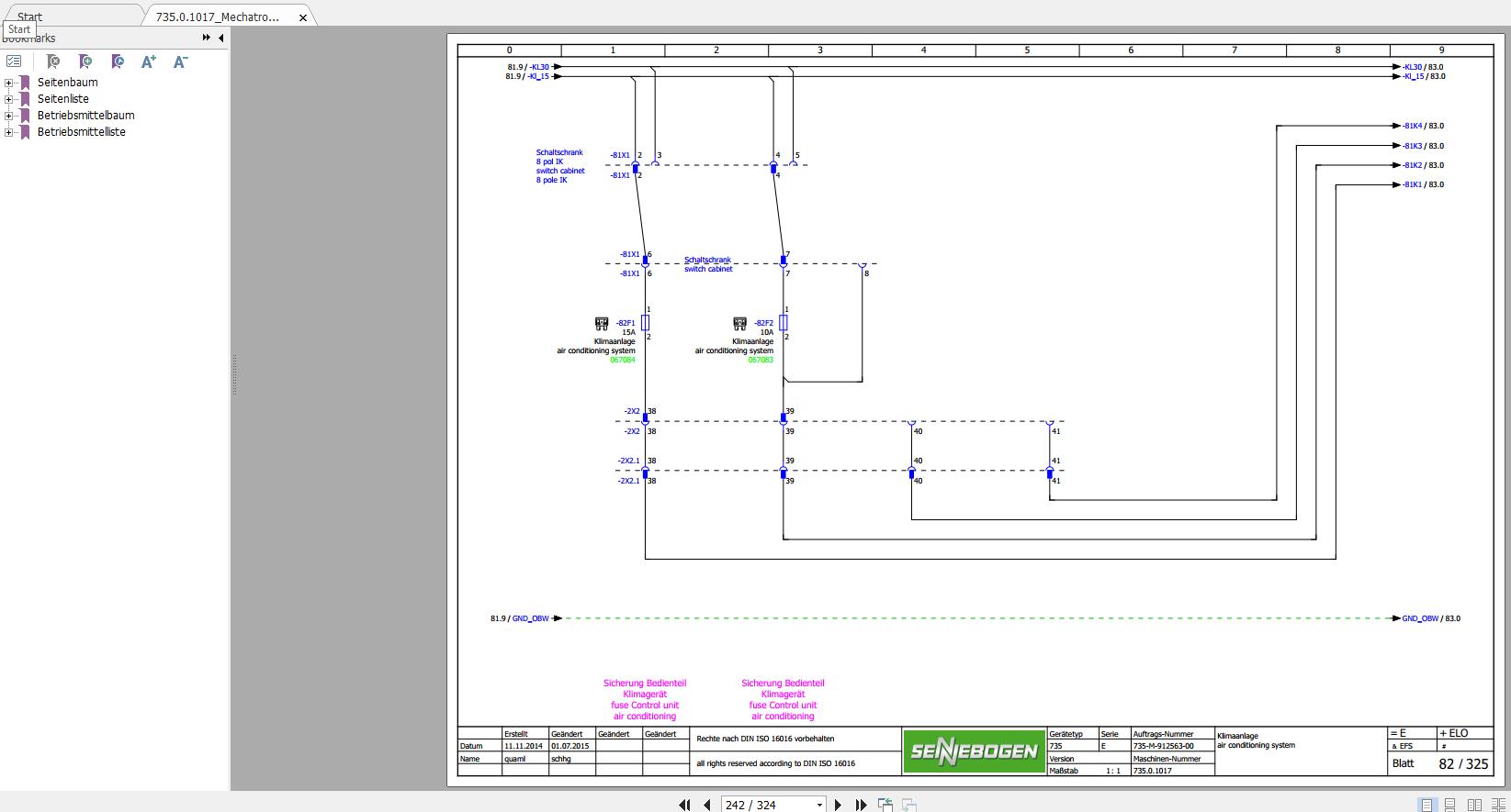 Sennebogen Crane 1.18 GB Electric Hydraulic Diagram Operation manual Spare Parts List PDF 4