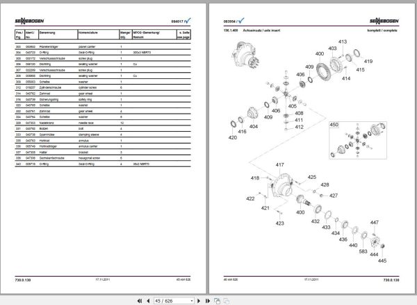 Sennebogen Material Handler 1.16 GB Part Catalog PDF 4