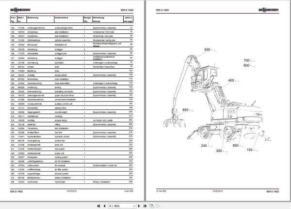 Sennebogen Material Handler 1.16 GB Part Catalog PDF 5
