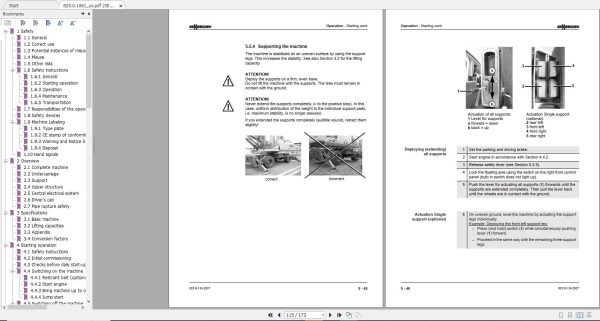 Sennebogen Material Handler 982 MB Operation and Maintentce Instructions PDF 2