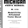 TCM Articulated Tractor Shovel 175IIIA Parts Manual 880A