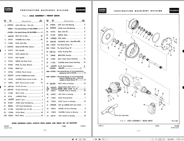 TCM Articulated Tractor Shovel 55 Parts Manual 835 1