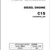 TCM Caterpillar Engine C15 Caterpillar Parts Catalogue PE C15A