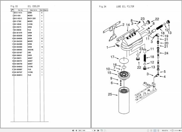 TCM Diesel Engine QSK19 Parts Manual PE QSK19 1A 1