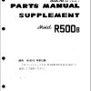 TCM Diesel Engine R500B Parts Manual Supplement S2 181A 1