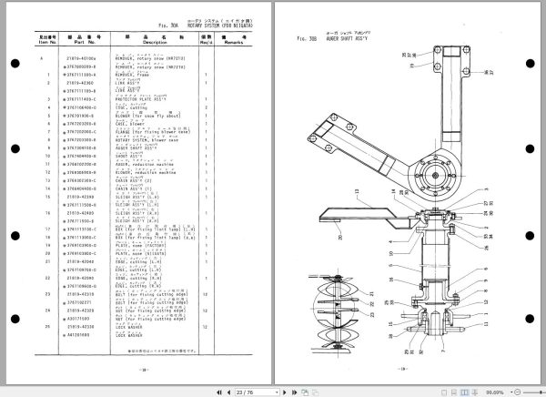 TCM Diesel Engine R500B Parts Manual Supplement S2 181A 1 1