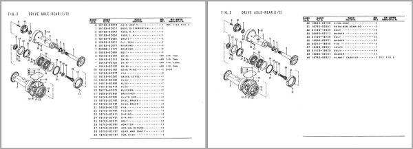 TCM Drive Axle 675 30 Parts Manual PU 67530AE 1