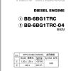 TCM Isuzu Engine BB 6BG1TRC BB 6BG1TRC 04 Parts Catalogue PE BB 6BG1TRCD
