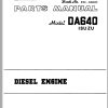 TCM Isuzu Engine DA640 Parts Manual ESC DA640