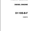 TCM Kubota Engine D1105 B F Parts Manual PE D1105 B FA