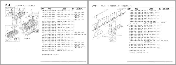 TCM Kubota Engine V1502 VT1502 Parts Manual PE V1502G 1