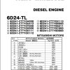 TCM Mitsubishi Engine 6D24 TL Parts Manual