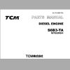 TCM Mitsubishi Engine S6B3 TA Parts Catalogue PE S6B3 TAA
