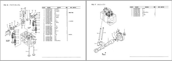 TCM Mitsubishi Engine S6B3 TA Parts Catalogue PE S6B3 TAA 1