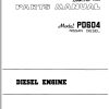 TCM Nissan Engine PD604 Parts Manual