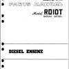 TCM Nissan Engine RD10T Parts Manual