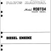 TCM Nissan Engine RD8T04 Parts Manual RD8T04A