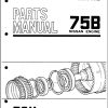 TCM Wheel Loader 75B Nissan Parts Manual 848B