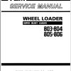 TCM Wheel Loader 803 804 805 806 Service Manual SEW 605AE