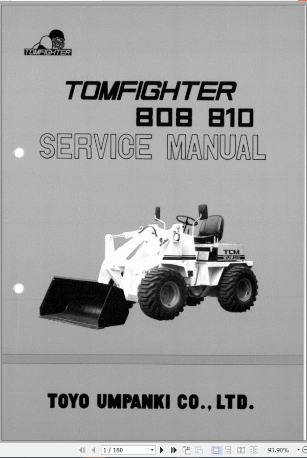TCM Wheel Loader 808 810 Service Manual 609BE 1