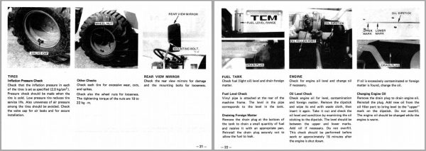 TCM Wheel Loader 810 Operators Manual S 610AE 1