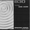TCM Wheel Loader 830 Operators Manual S 638AE