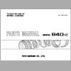 TCM Wheel Loader 840 2 Parts Manual PW 644F