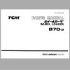 TCM Wheel Loader 870 2 Parts Manual PW 670K