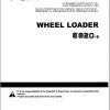 TCM Wheel Loader E820 2 Operation Maintenance Manual OW 604 MAE