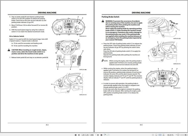 TCM Wheel Loader E820 3 Operation Maintenance Manual OW 62M MAE 1