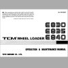 TCM Wheel Loader E830 E835 E840 Operation Maintenance Manual